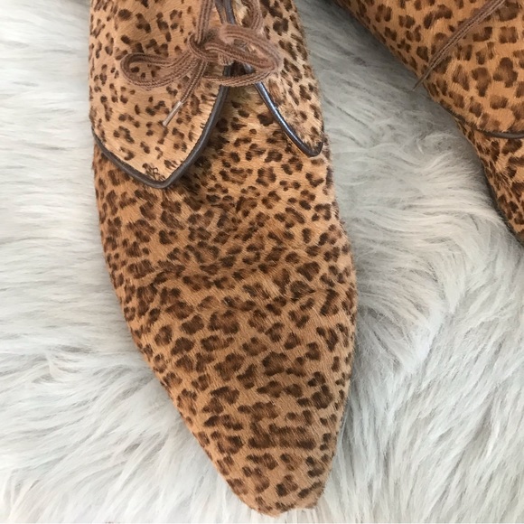 ALDO | Rare Vintage 80’s Faux Leopard Fur Leather Lace Up New Wave Shoes - Picture 8 of 15